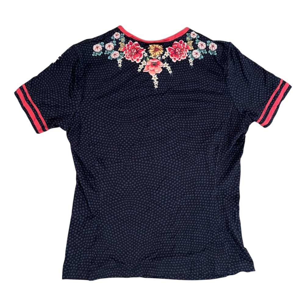 Johnny Was MIA Sporty Surf Shirt Floral Size Medium NWT and Box! - Picture 6 of 8